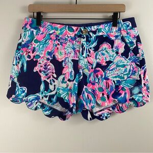 LIlly Pulitzer Navy & Pink 5-Inch Buttercup Stretch Short